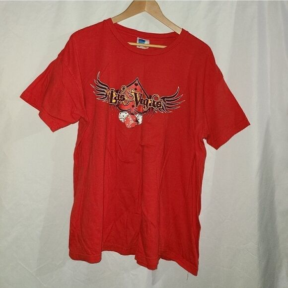 XB Las Vegas Spade Dice Red Short Sleeve T-Shirt Size 2XL - Picture 1 of 5